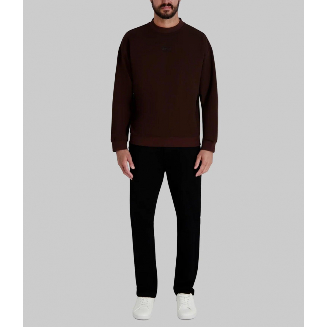 'Crew Neck Sweatshirt With Patch Logo' pour Hommes