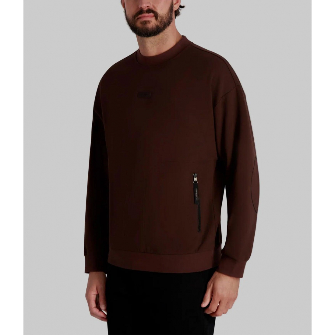'Crew Neck Sweatshirt With Patch Logo' pour Hommes