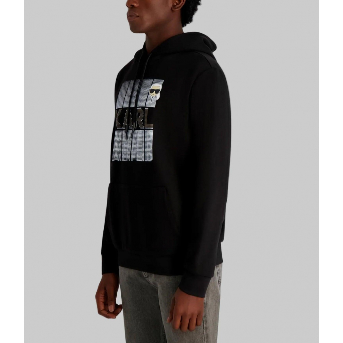 Men's 'Faux Embroidered Logo Hoodie'