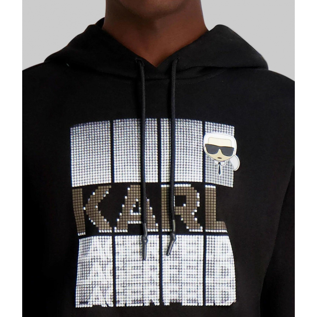 Men's 'Faux Embroidered Logo Hoodie'