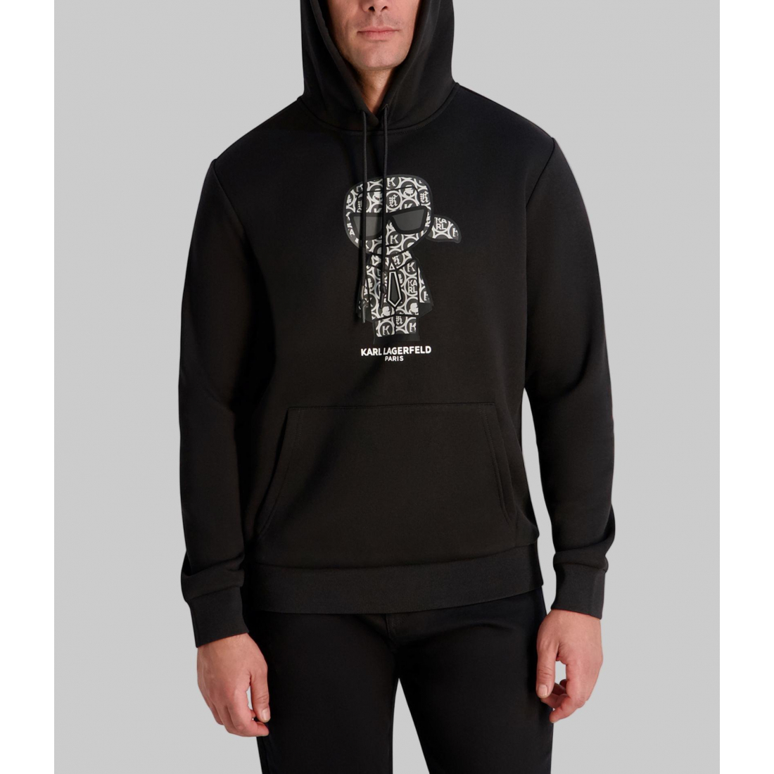 'Monogram Karl Fleece Hoodie' pour Hommes