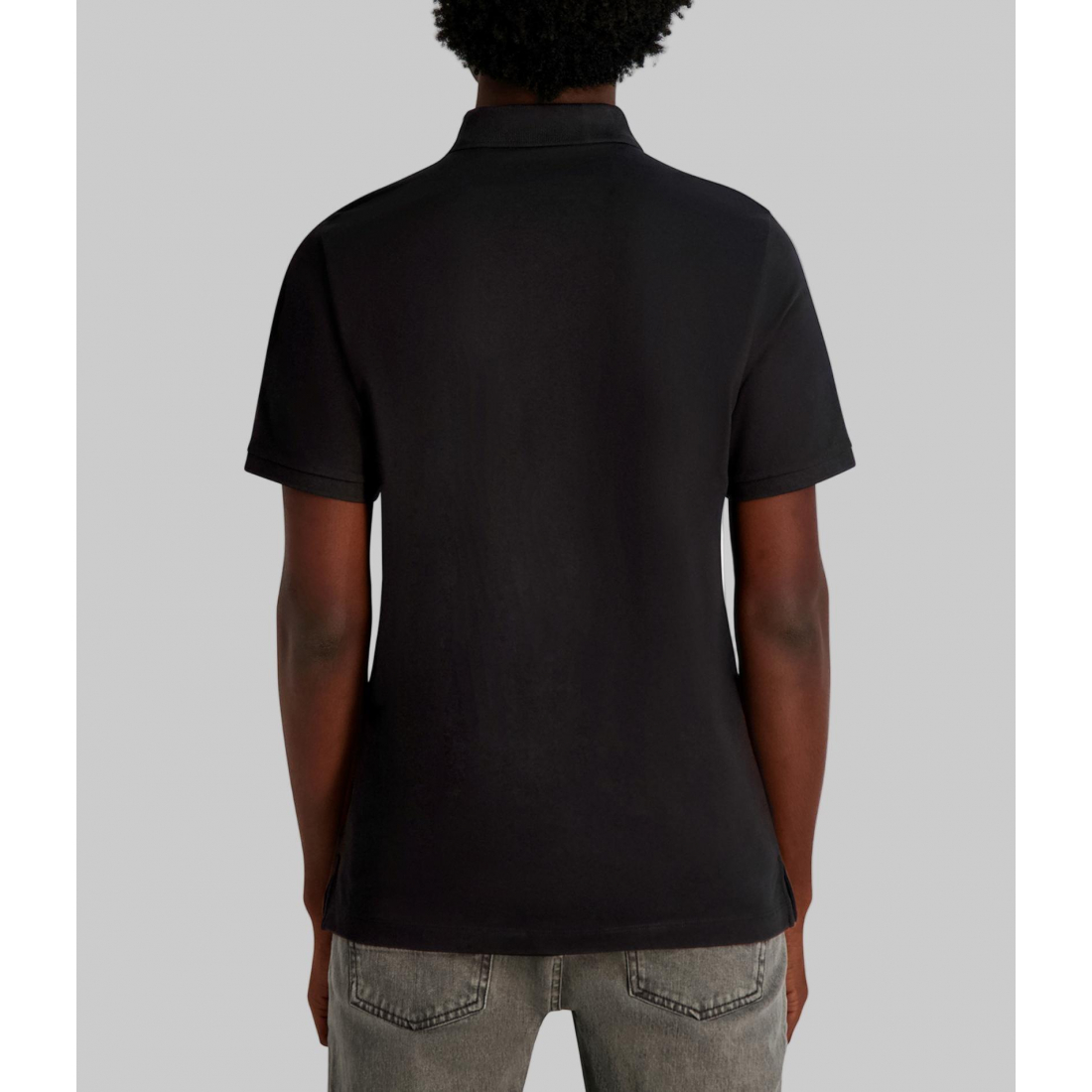 'Pique Polo With Printed Karl And Choupette' für Herren