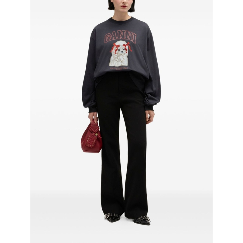 T-Shirt manches longues 'Puppy' pour Femmes