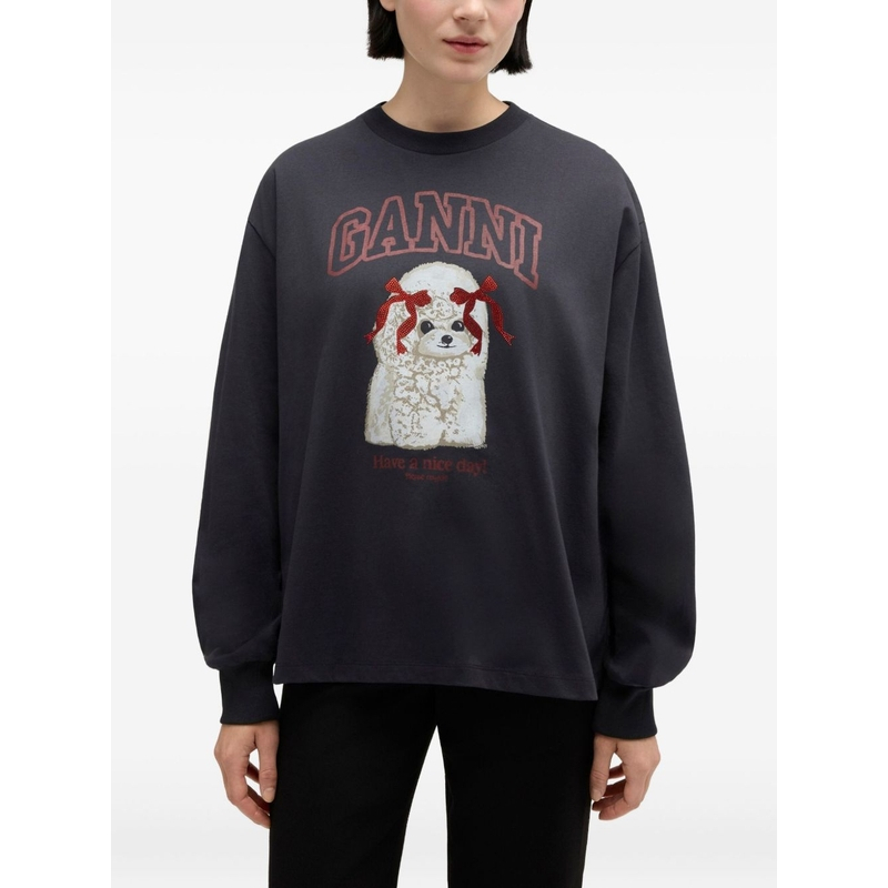 T-Shirt manches longues 'Puppy' pour Femmes