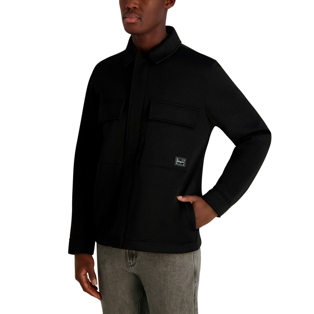 'Twill Collared Shirt Jacket' für Herren