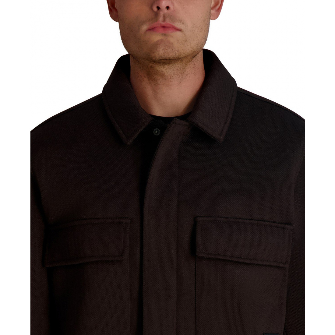 'Twill Collared Shirt Jacket' für Herren