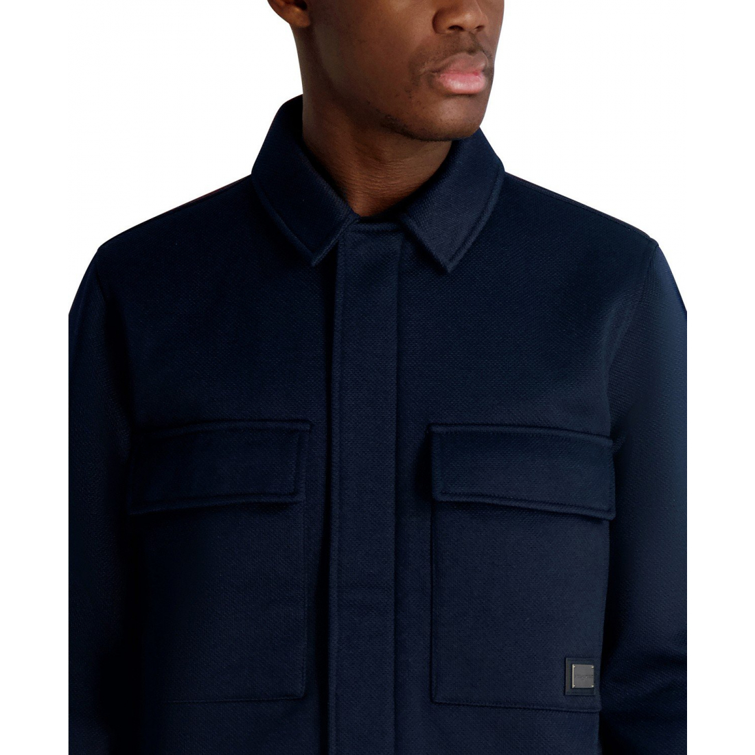 'Twill Collared Shirt Jacket' für Herren