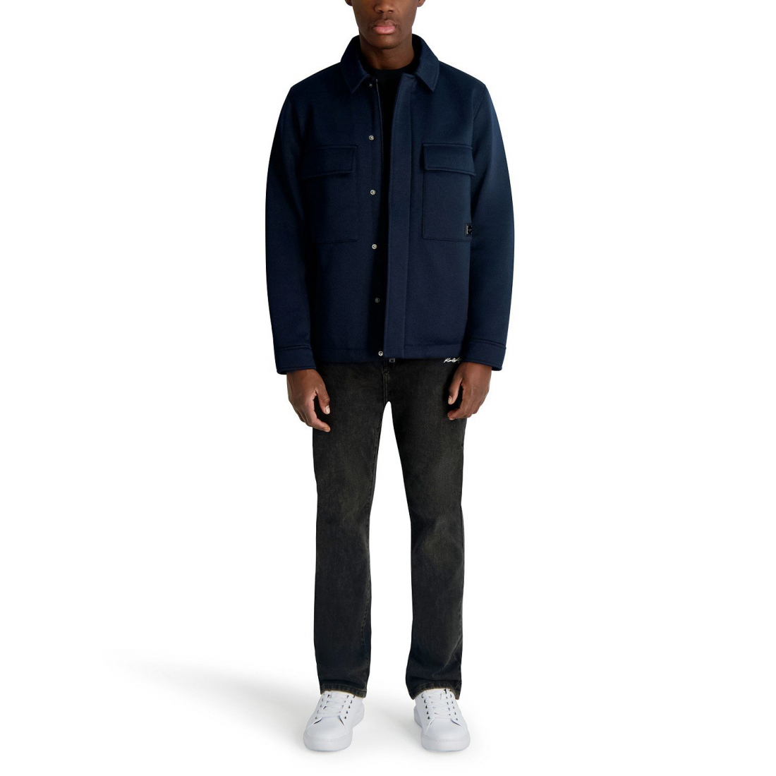 'Twill Collared Shirt Jacket' für Herren