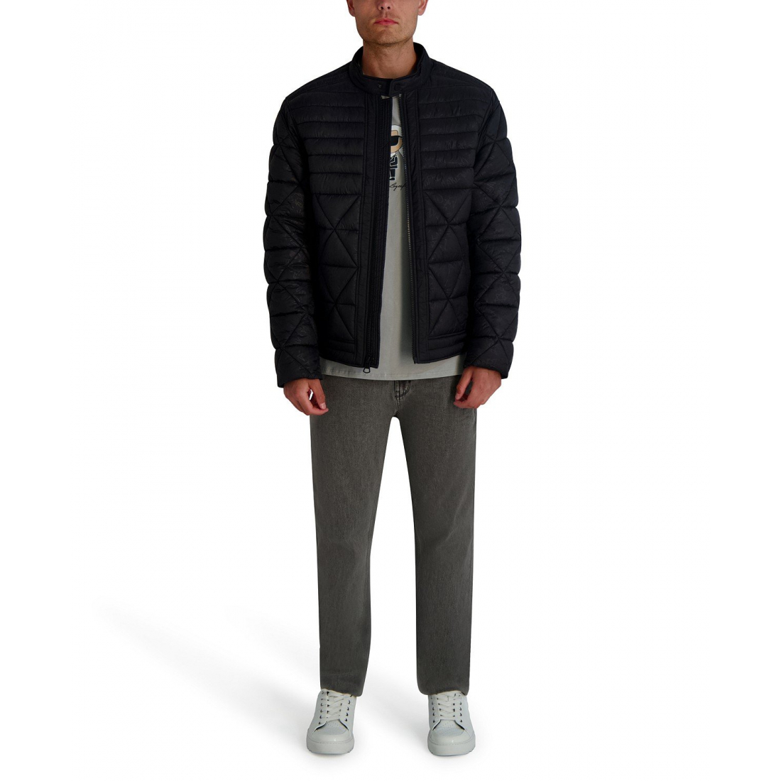 'Graffiti Karl Quilted Jacket' für Herren