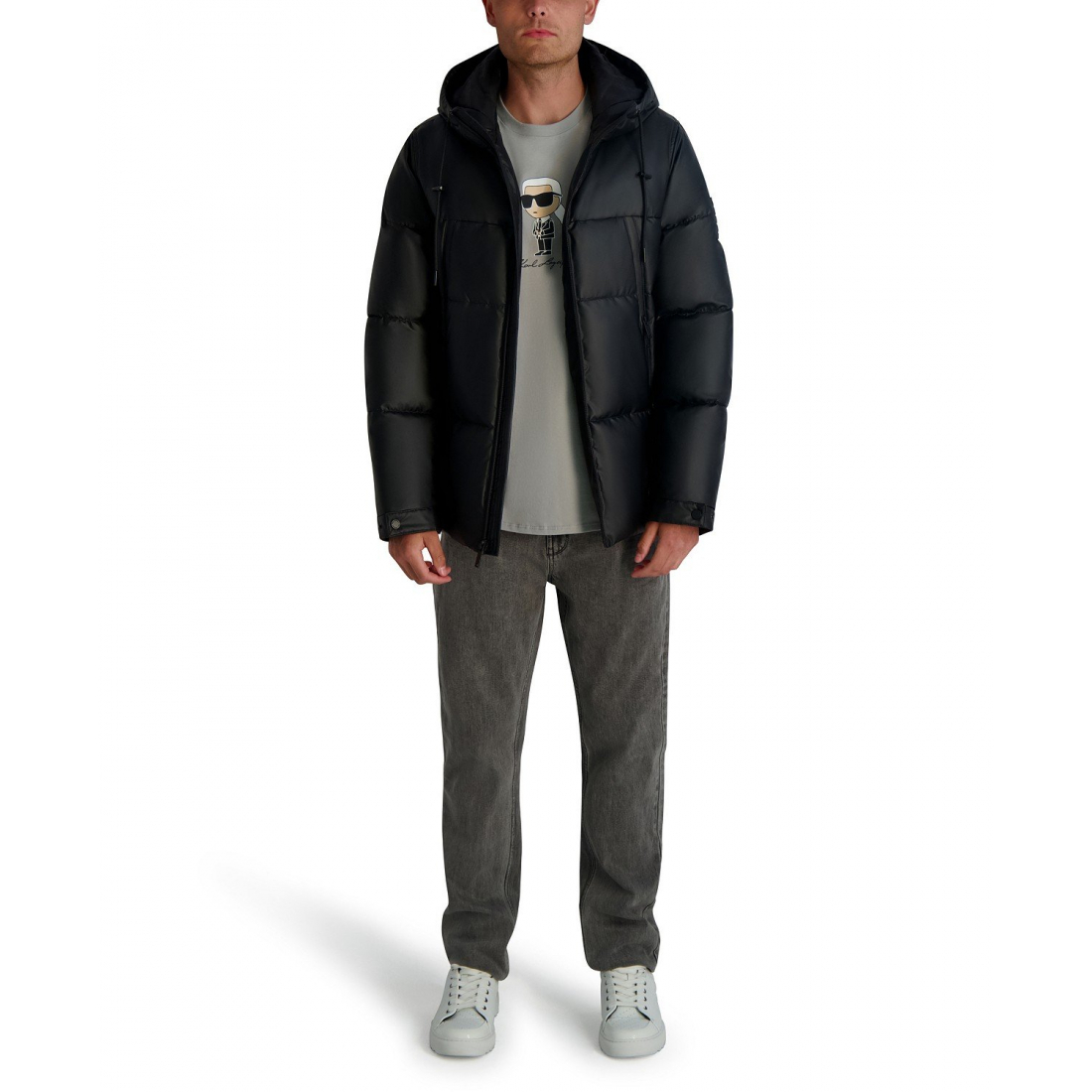 'Midweight Hooded Puffer Pockets Jacket' pour Hommes