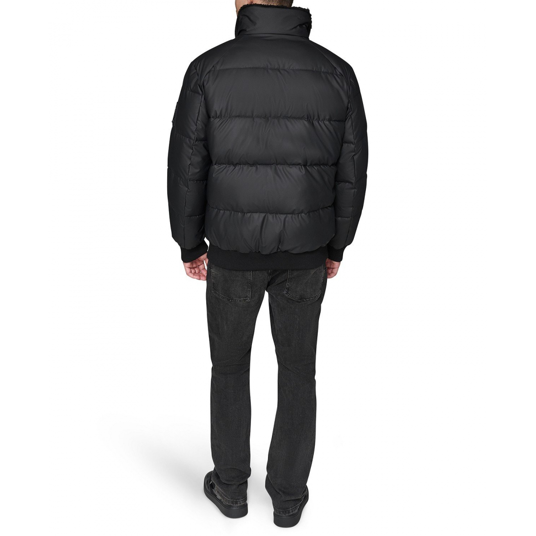 'Sherpa Lined Stand Collar Puffer Jacket' für Herren
