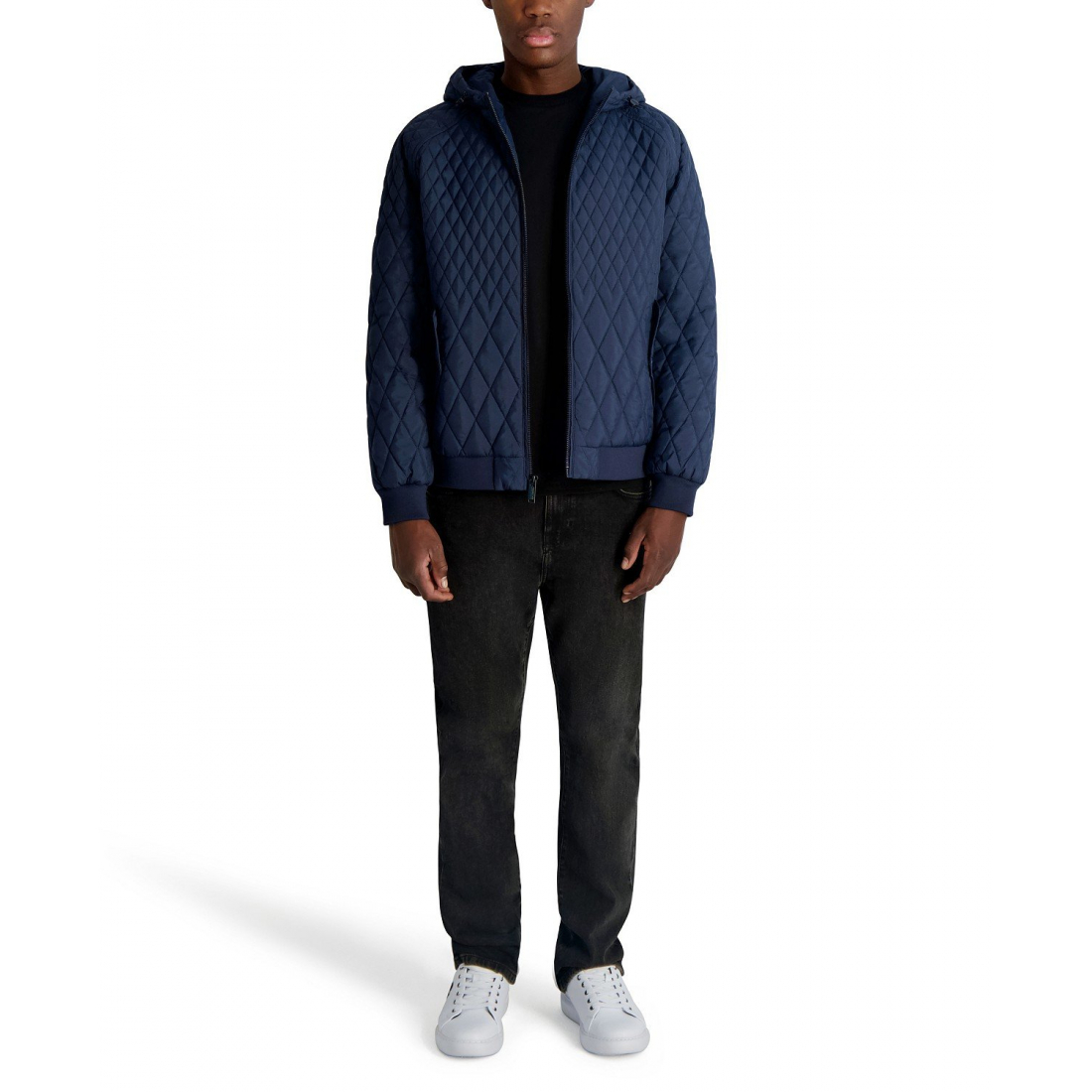 'Diamond Quilted Bomber Jacket' pour Hommes