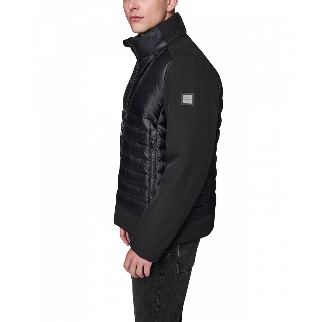 'Mixed Media Quilted Jacket' für Herren