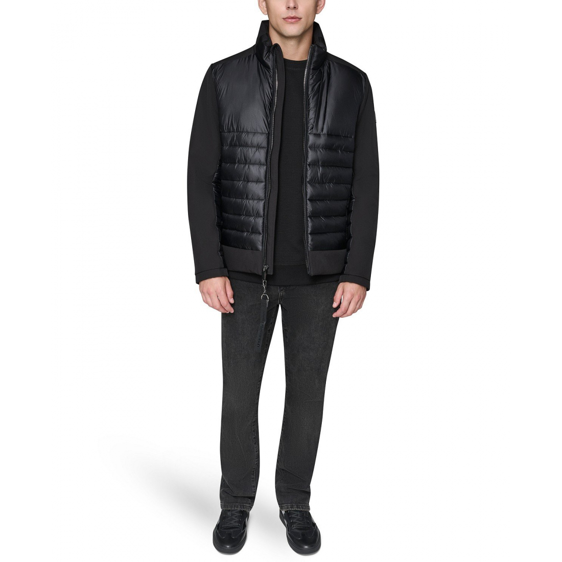 'Mixed Media Quilted Jacket' für Herren