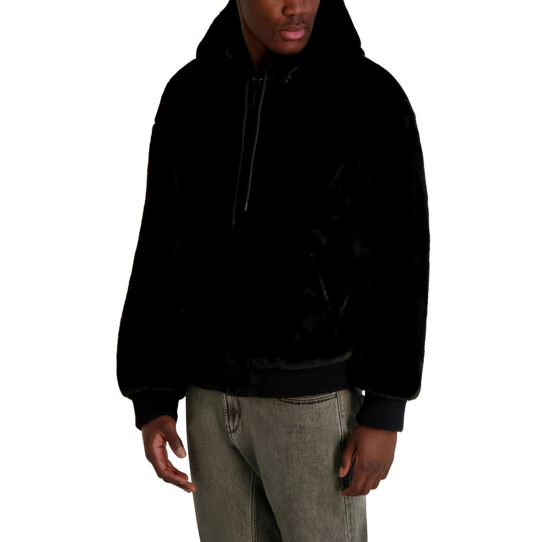 'Reversible Faux Fur Bomber Jacket' für Herren