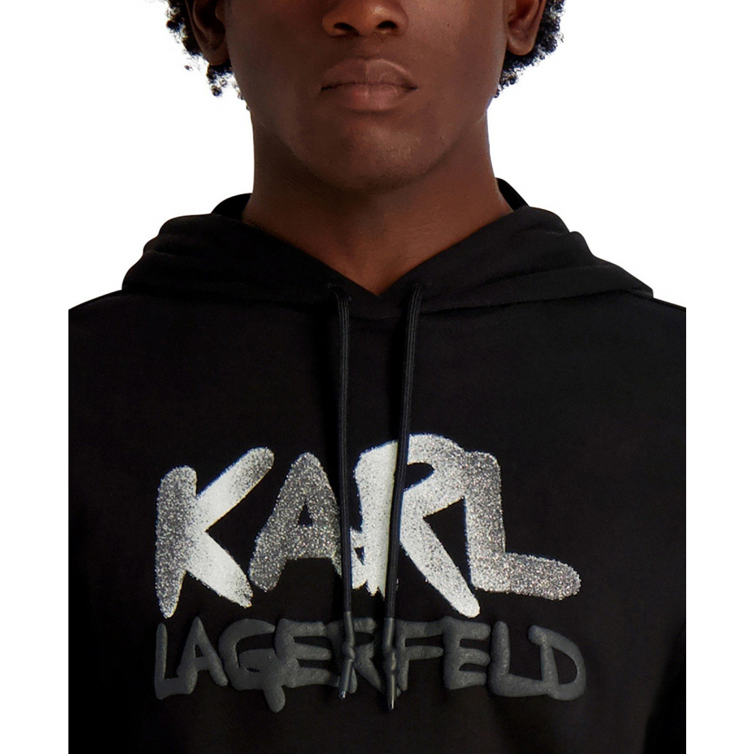 'French Terry Graffiti Texture Hoodie' für Herren