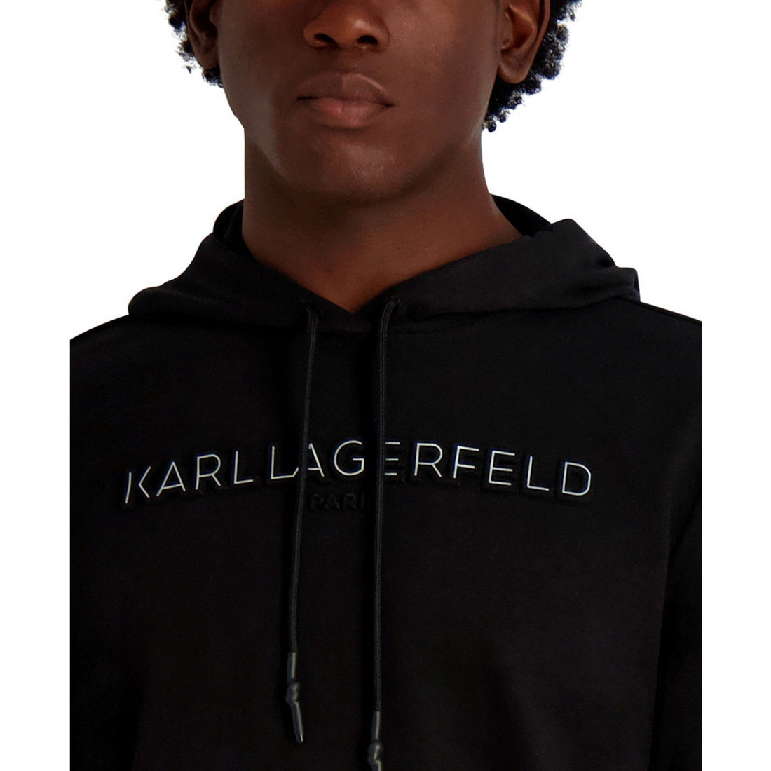 Men's 'French Terry Embossed Logo Hoodie'