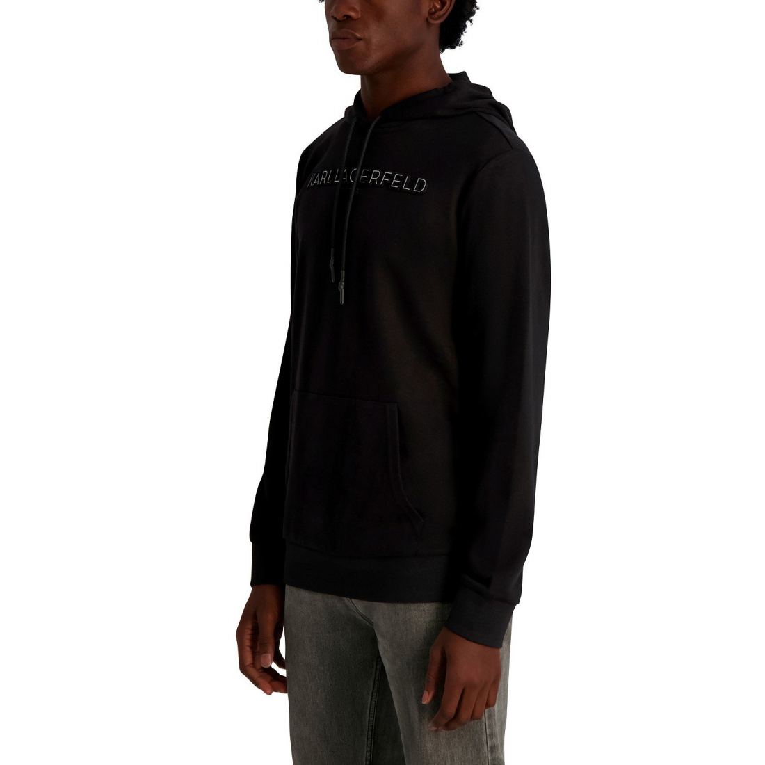 Men's 'French Terry Embossed Logo Hoodie'