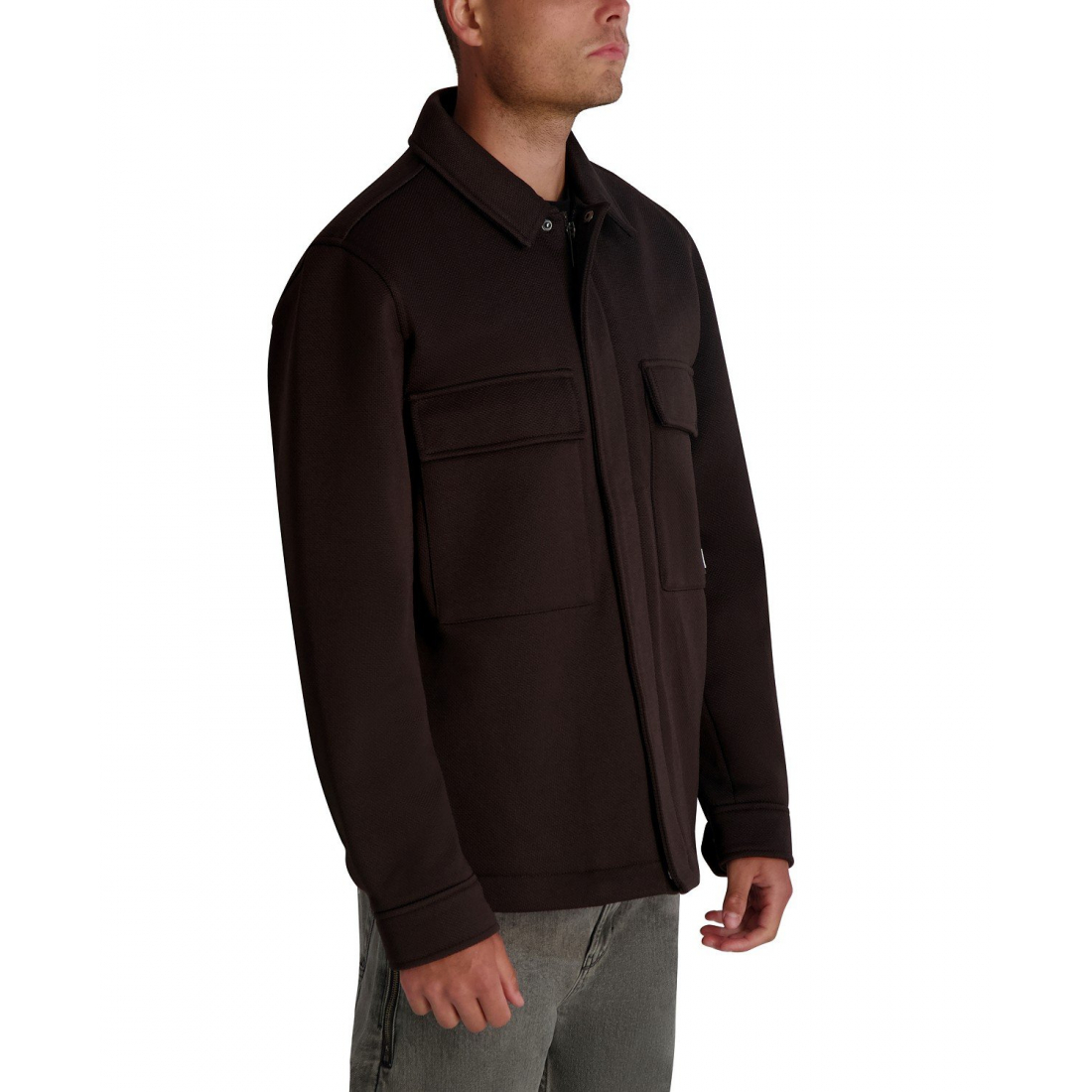 'Twill Collared Shirt Jacket' für Herren
