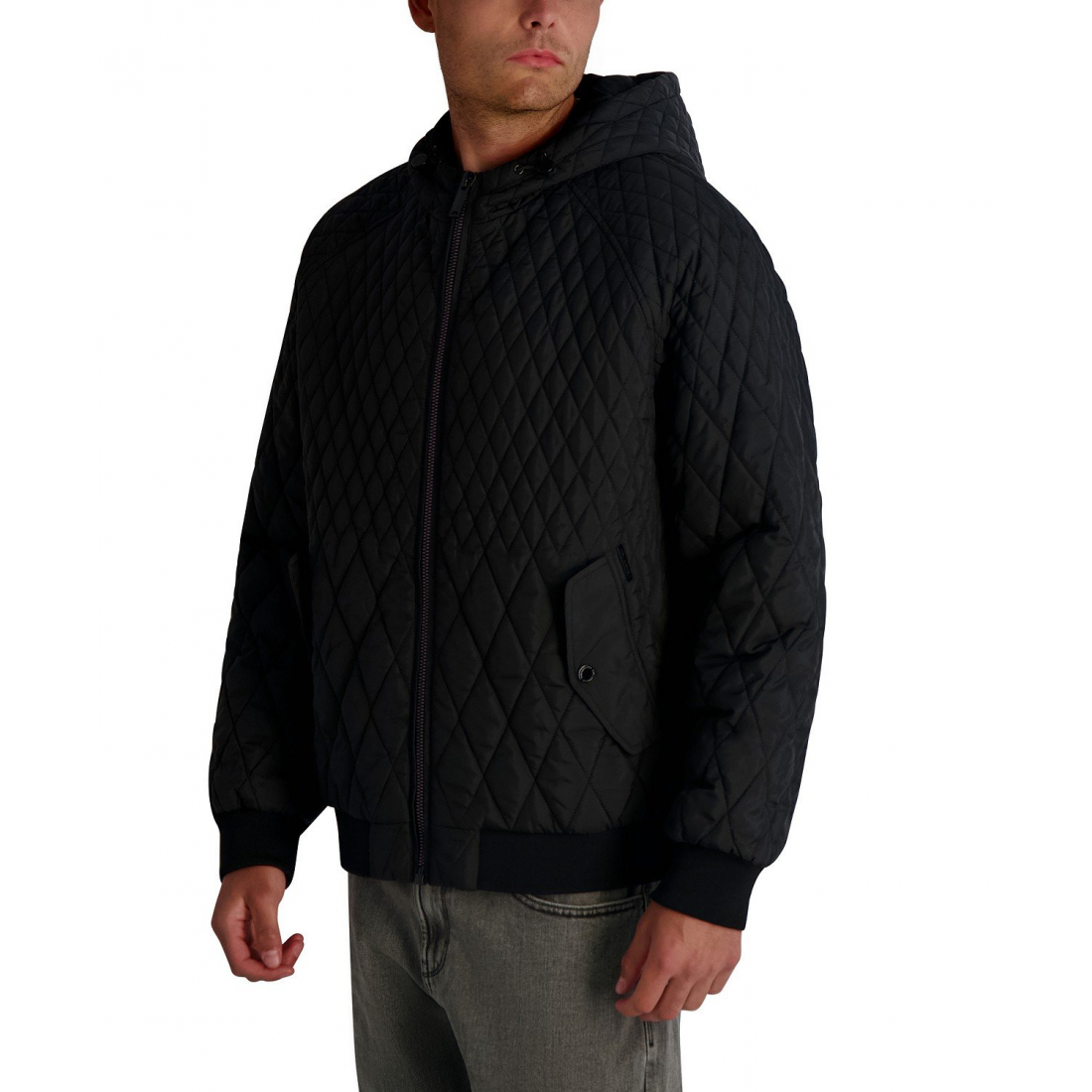 'Diamond Quilted Bomber Jacket' pour Hommes
