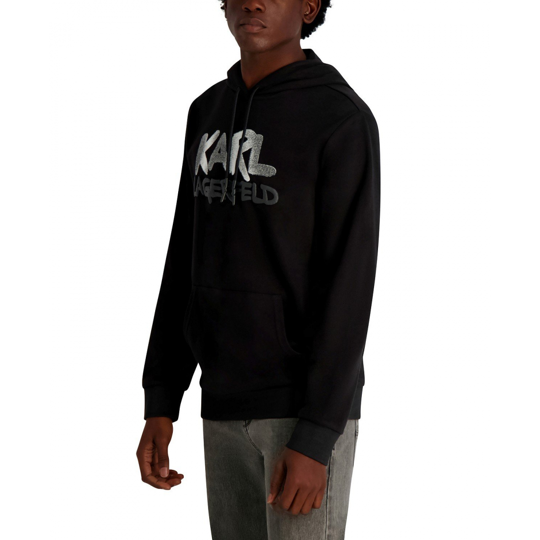 'French Terry Graffiti Texture Hoodie' für Herren