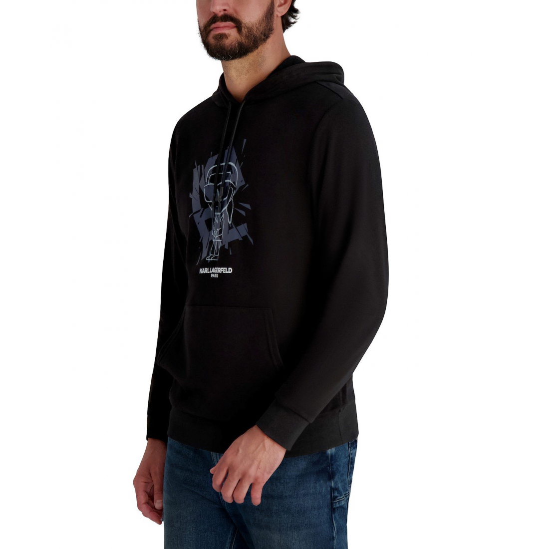 'French Terry Embroidered Logo Hoodie' pour Hommes