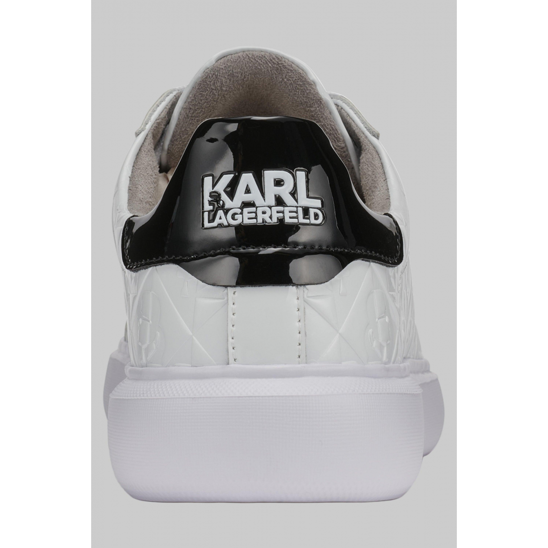 'Patent Sneaker With Side 3D Karl Head' für Herren