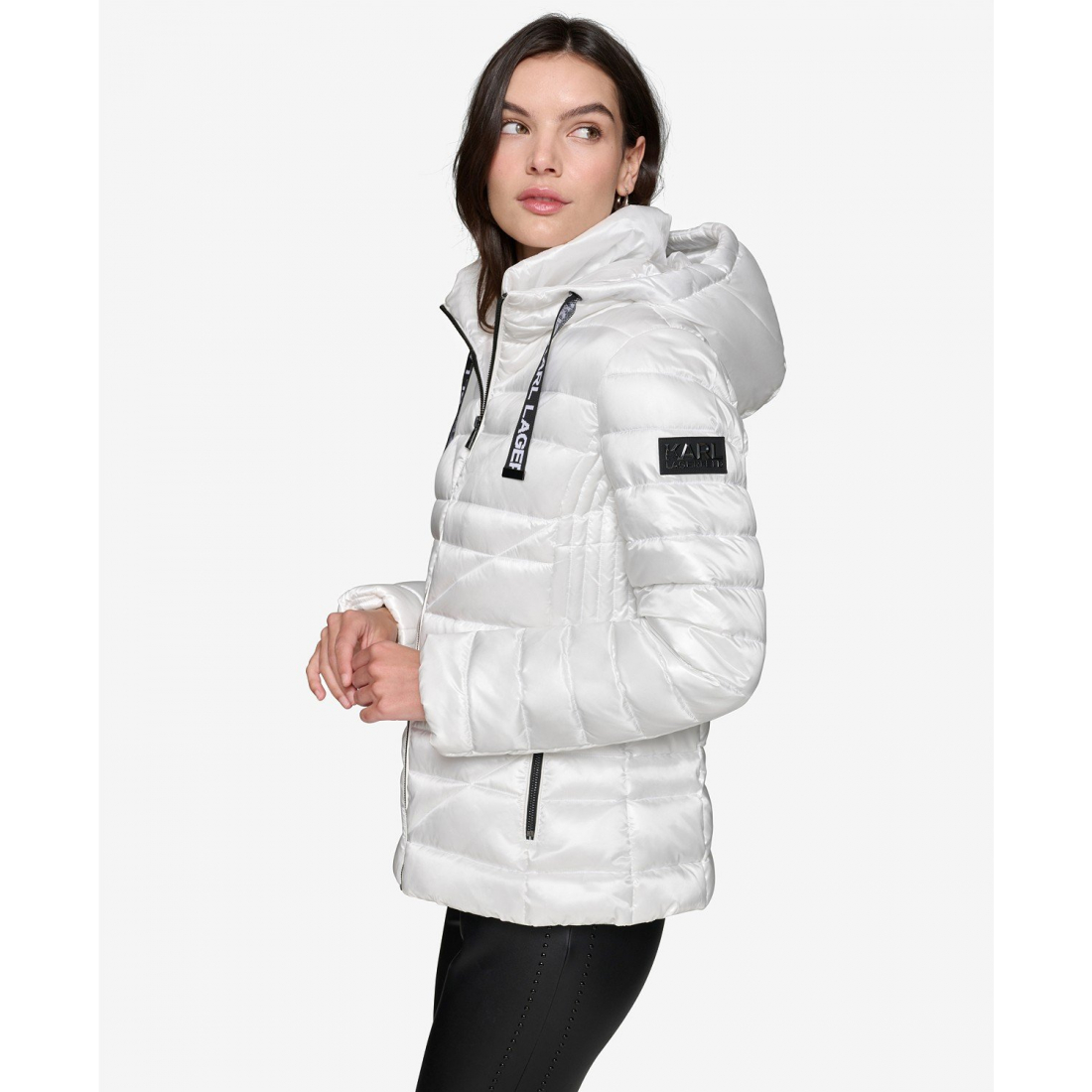 'Drawstring Puffer Coat' für Damen