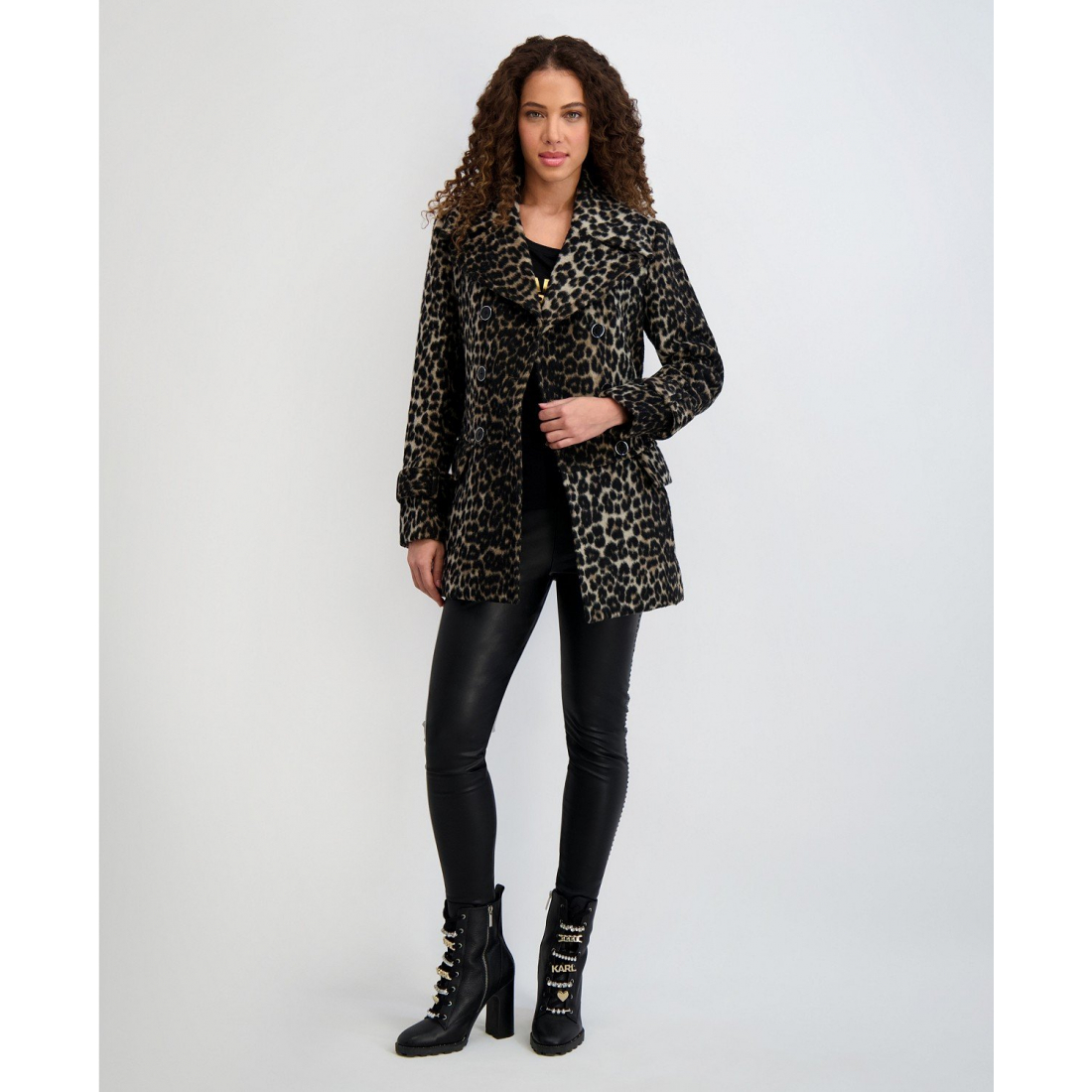 'Dropped Waist Peacoat' pour Femmes