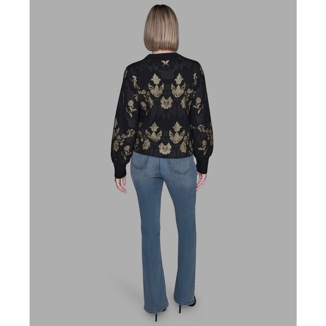 'Baroque Floral Crewneck Sweater' pour Femmes