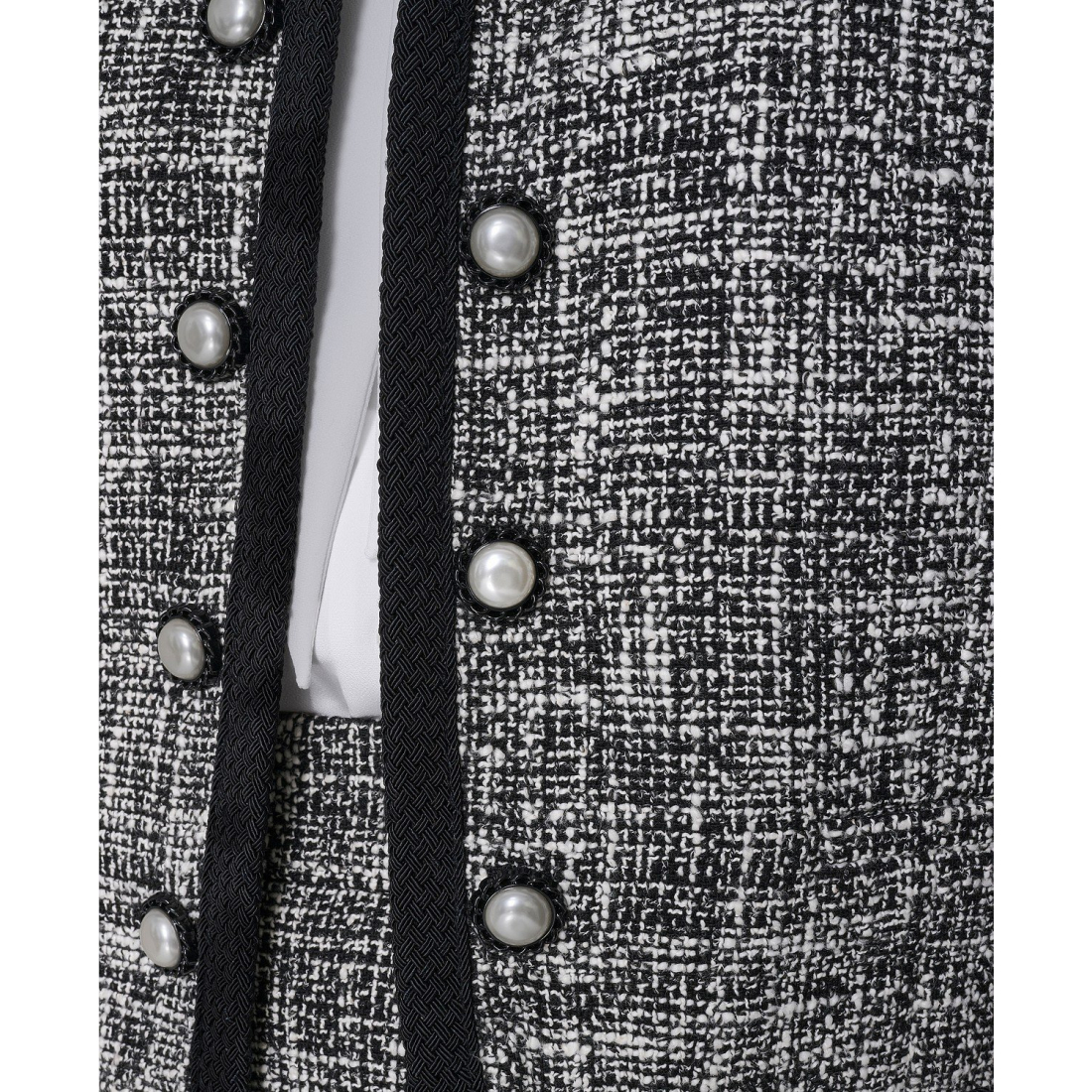 'Collared Open Front Cropped Jacket' für Damen