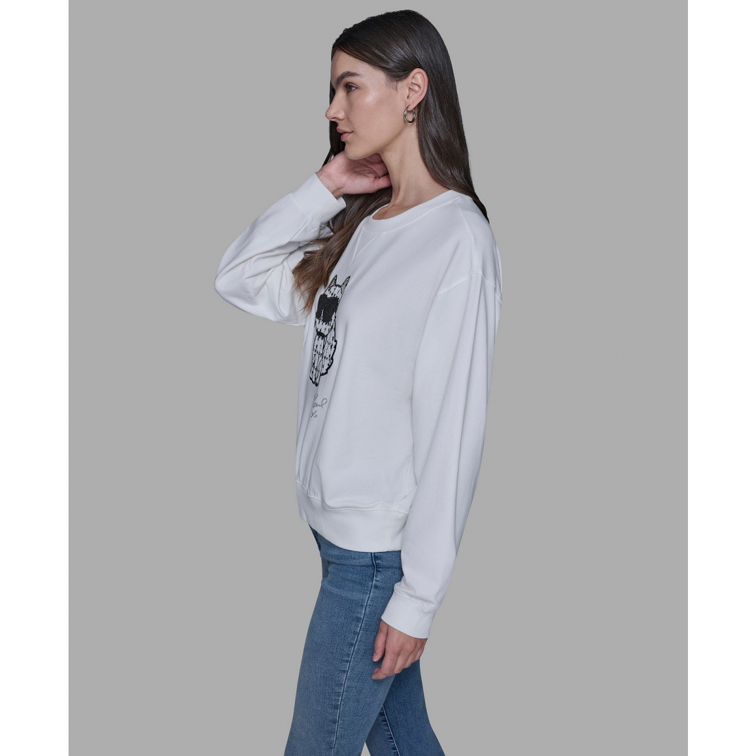 'Emoji Choupette Detail Sweater' pour Femmes