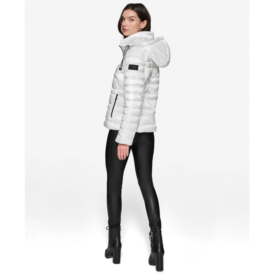 'Drawstring Puffer Coat' für Damen