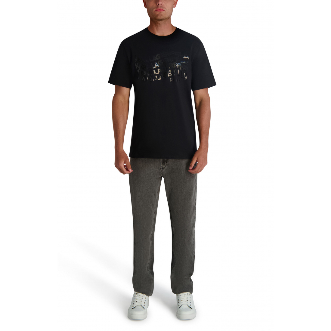 'Wavy Logo Graphic T-Shirt' für Herren