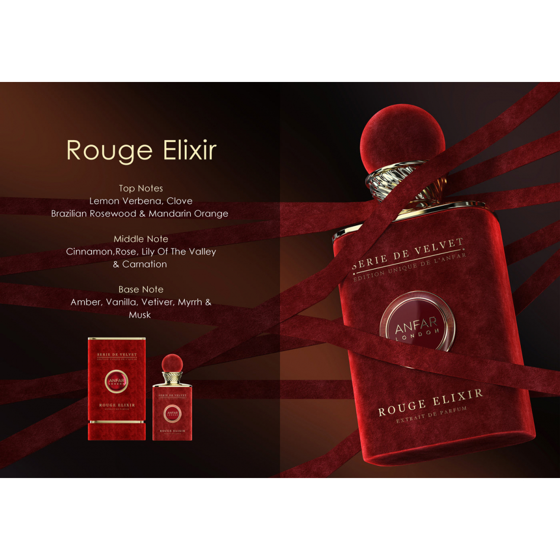 Extrait de parfum 'Serie de Velvet Rouge Elixir' - 100 ml