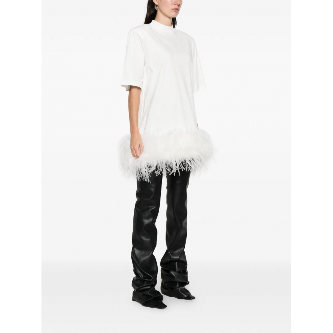 Robe mini 'Feather Trim' pour Femmes