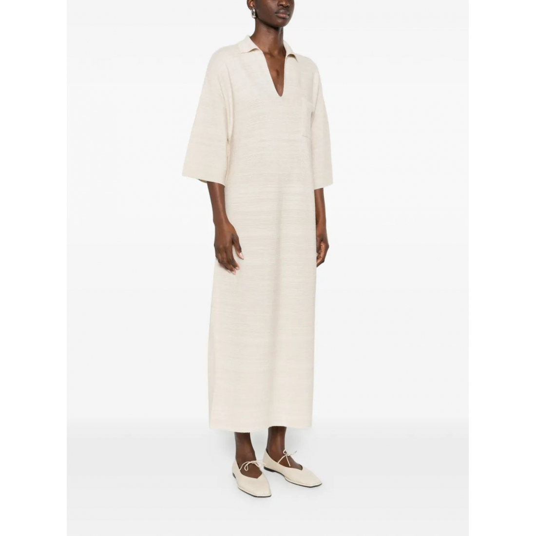 Robe maxi 'V-Neck Pocket' pour Femmes