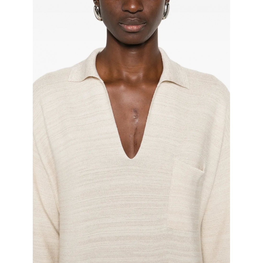 Robe maxi 'V-Neck Pocket' pour Femmes