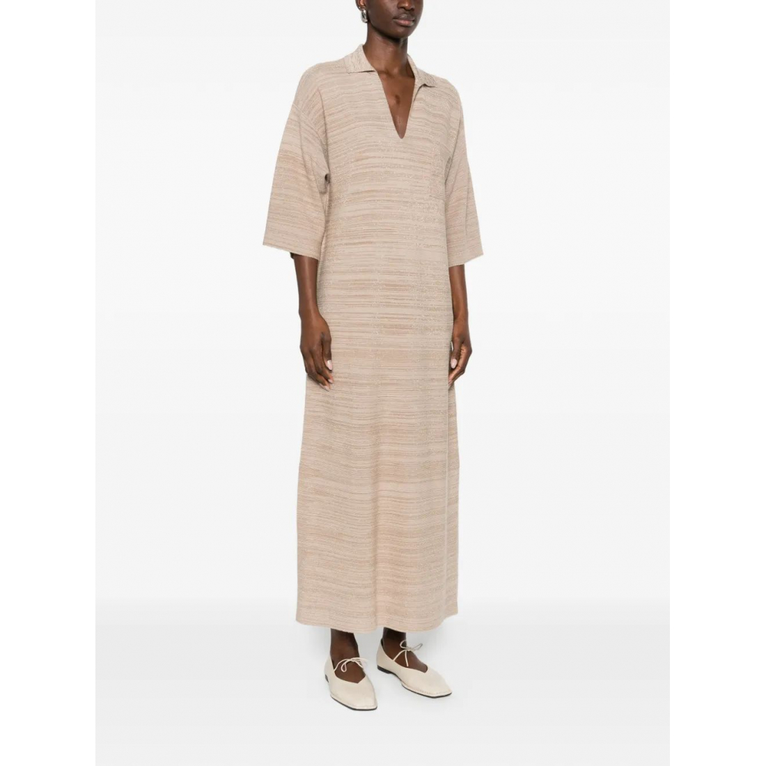 Robe maxi 'V-Neck Pocket' pour Femmes