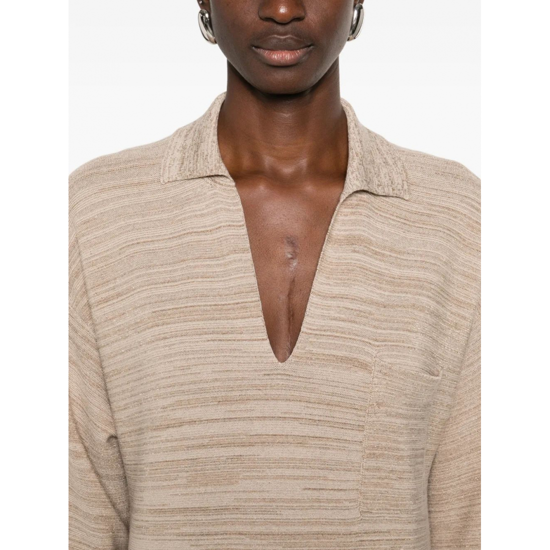 Robe maxi 'V-Neck Pocket' pour Femmes