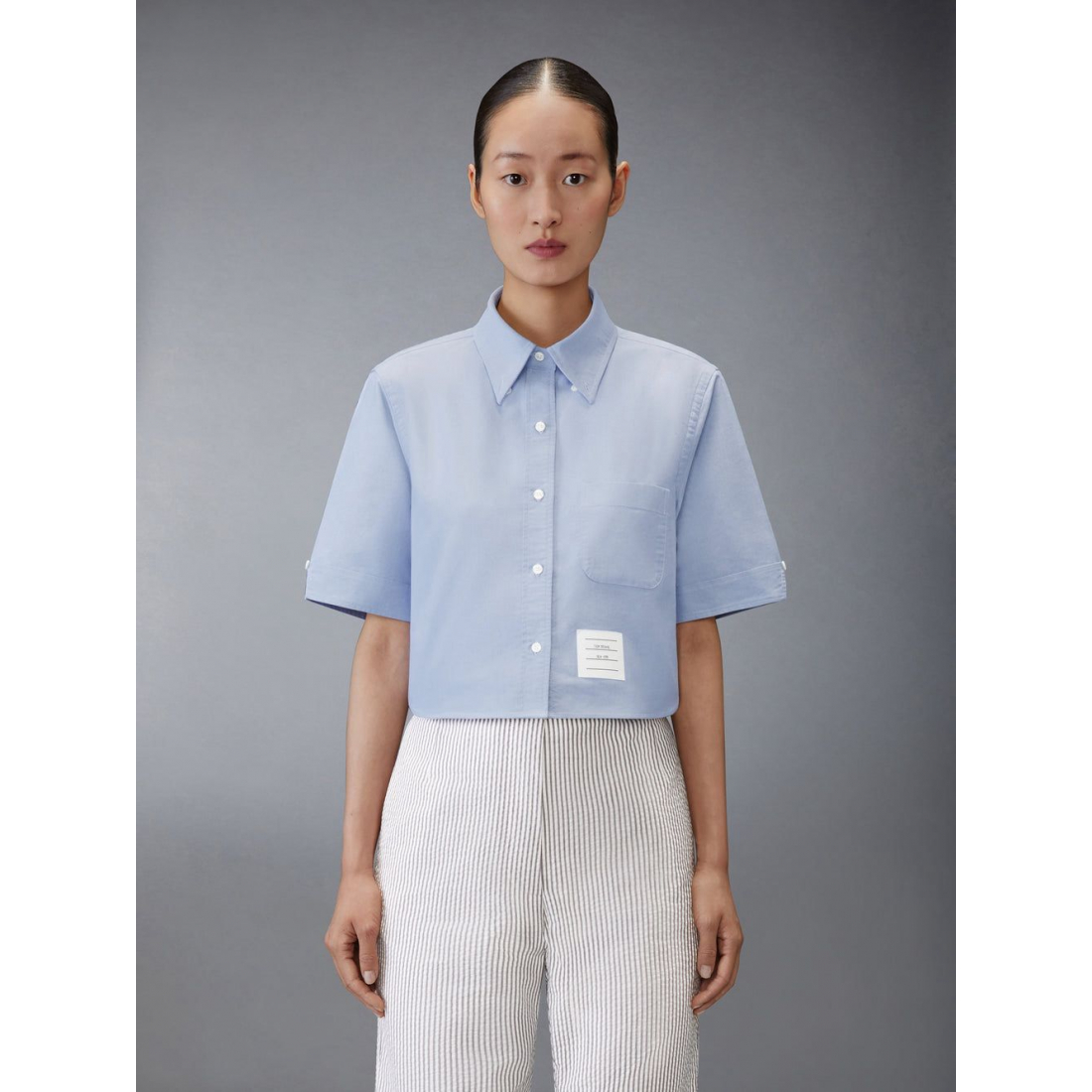 Chemise 'Oxford Cropped' pour Femmes
