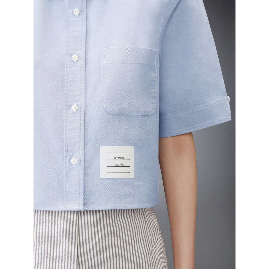 Chemise 'Oxford Cropped' pour Femmes