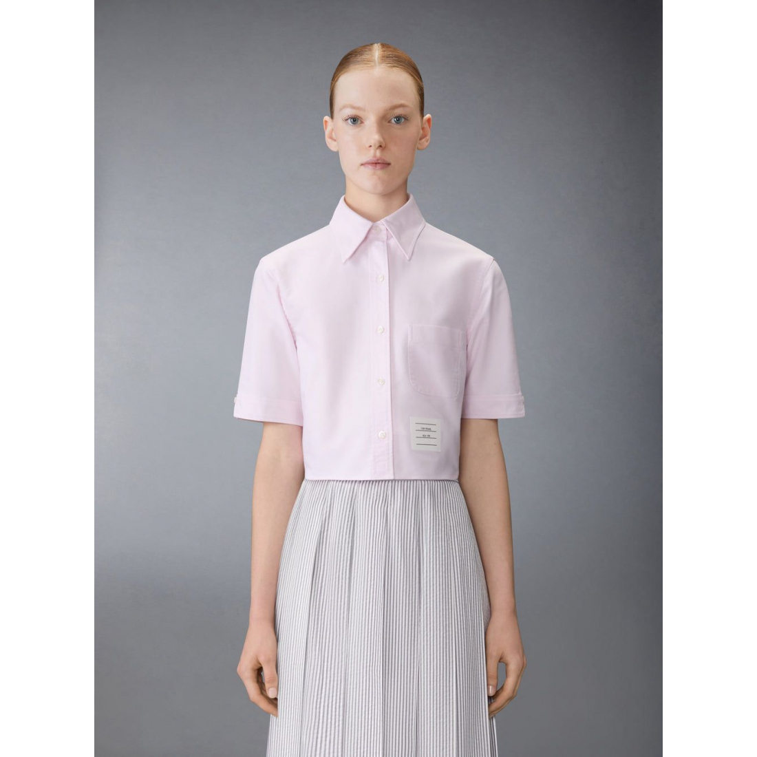 Chemise 'Oxford Cropped' pour Femmes