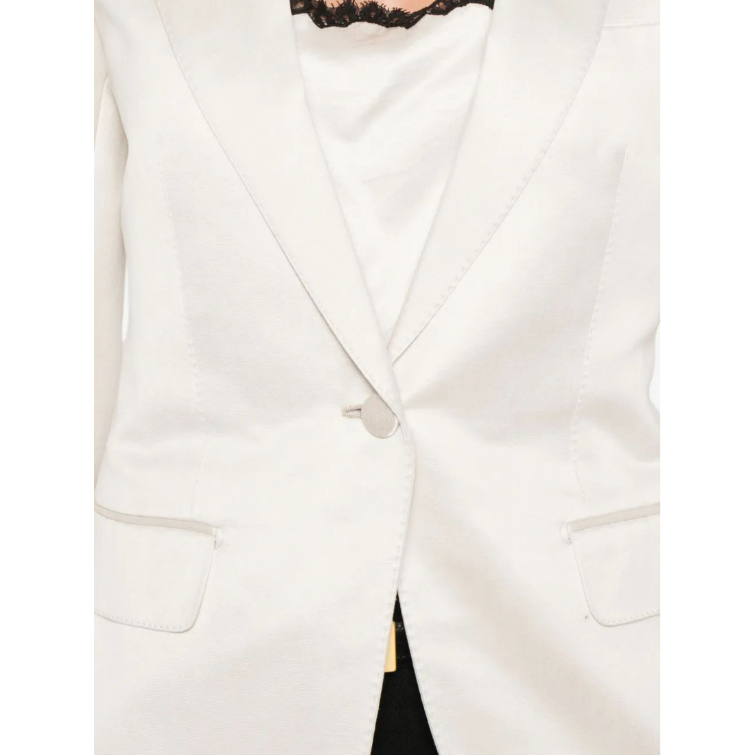 Blazer 'Flap-Pocket Single-Breasted' pour Femmes
