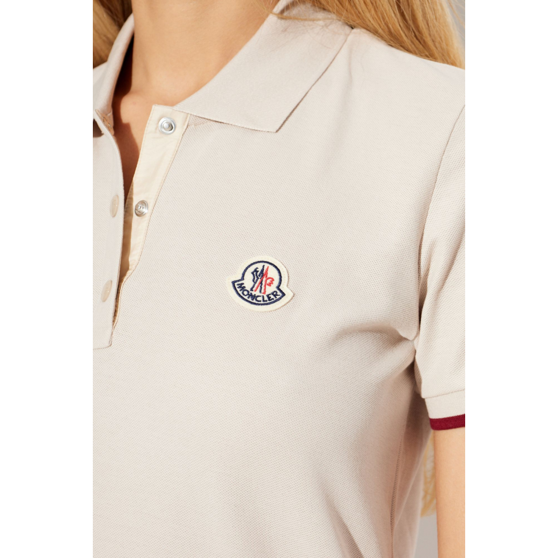 'Logo' Polohemd für Damen