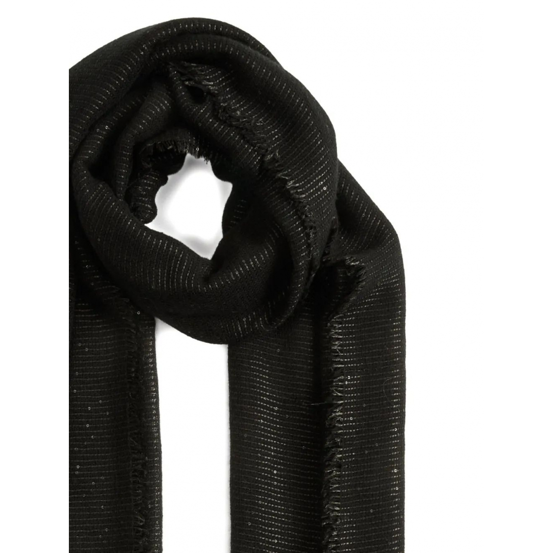 Foulard 'Metallic-Thread Fringed' pour Femmes