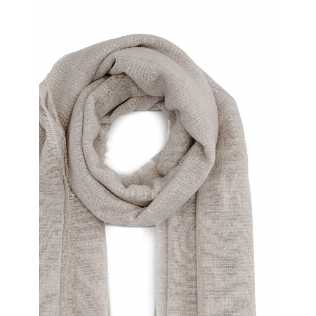 Foulard 'Metallic-Thread Fringed' pour Femmes