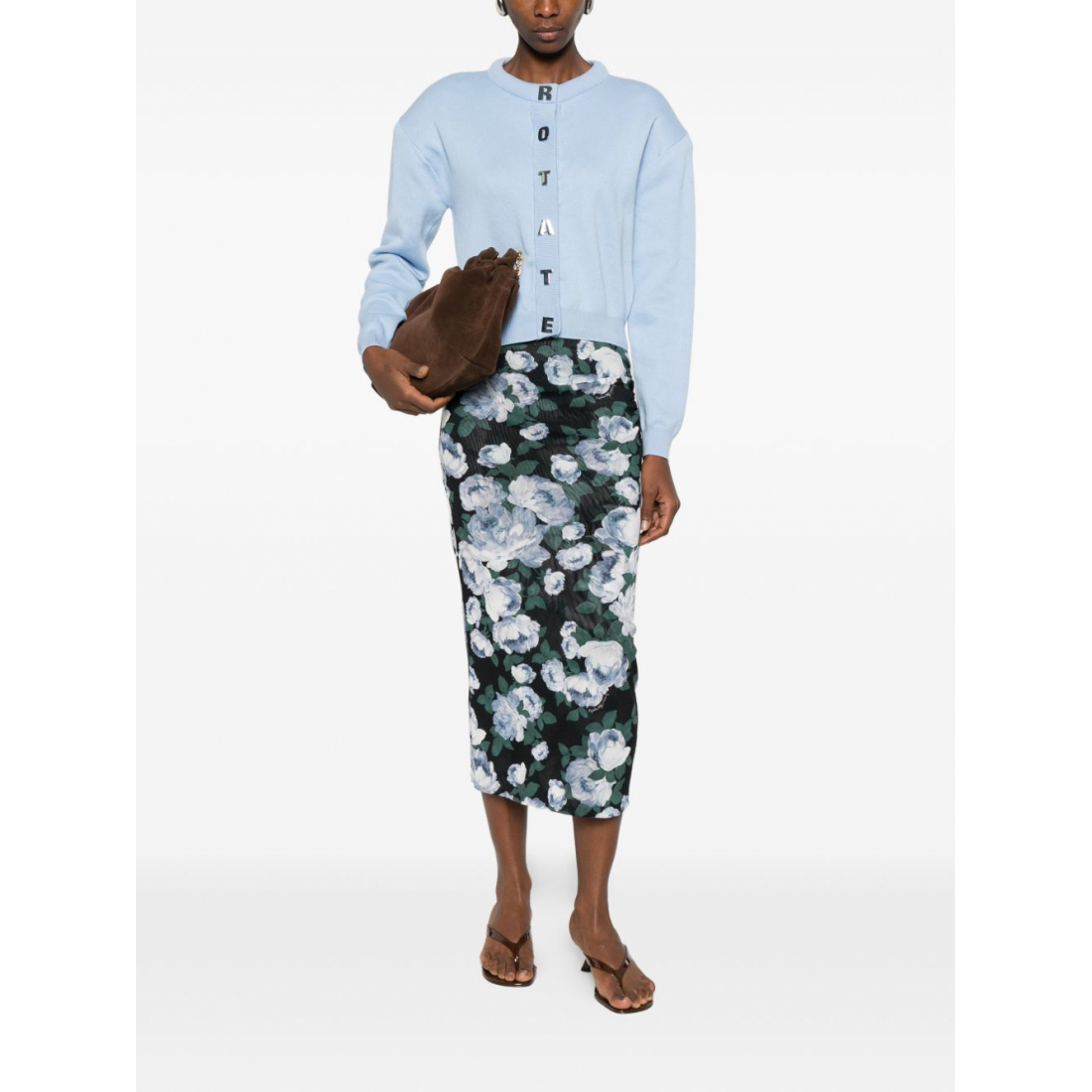 Jupe Midi 'Floral' pour Femmes