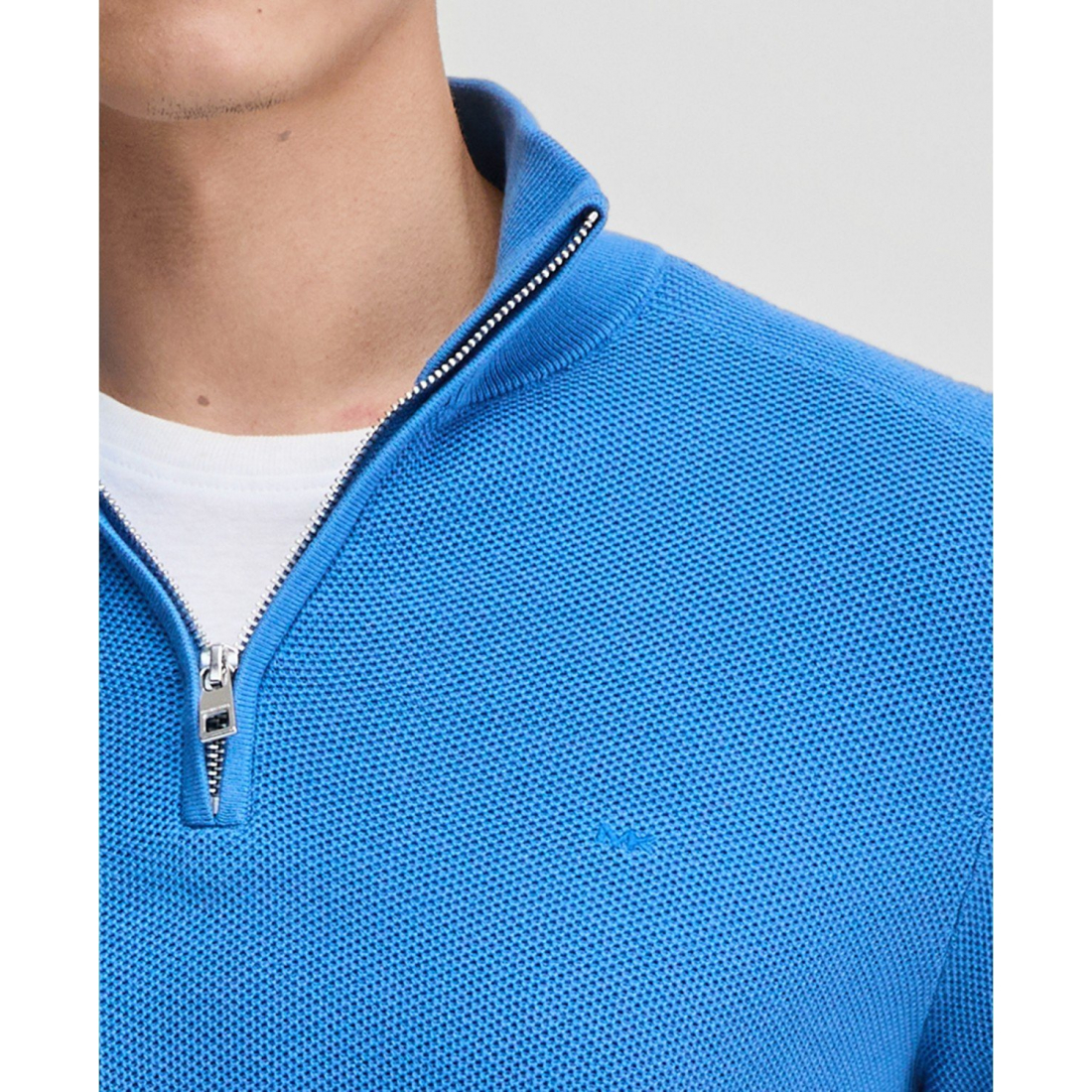 'Mouline Texture Quarter-Zip Sweater' für Herren