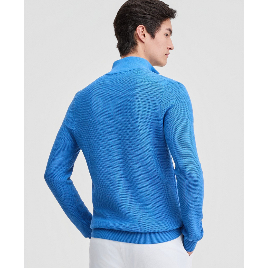 'Mouline Texture Quarter-Zip Sweater' für Herren